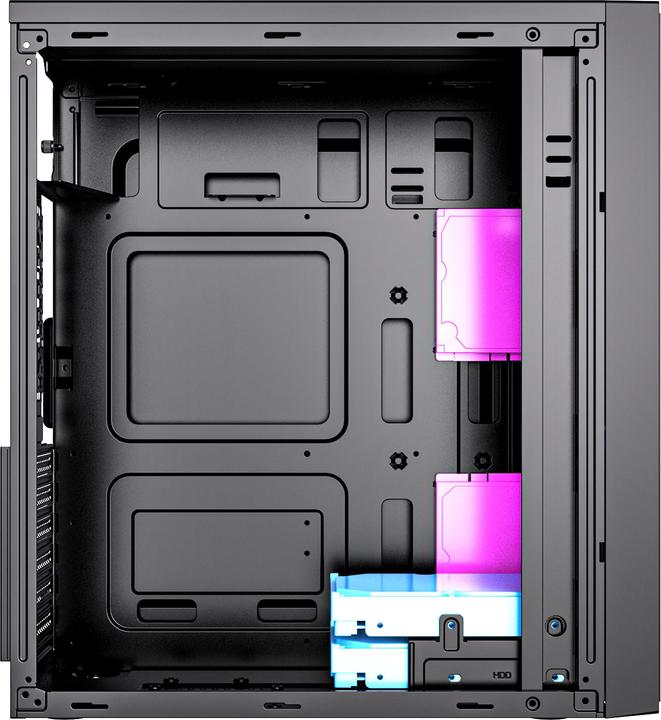 Actual product image Gembird CCC-FC-M100B Gaming Computer Case Fornax M100B Blue Fans (ATX)