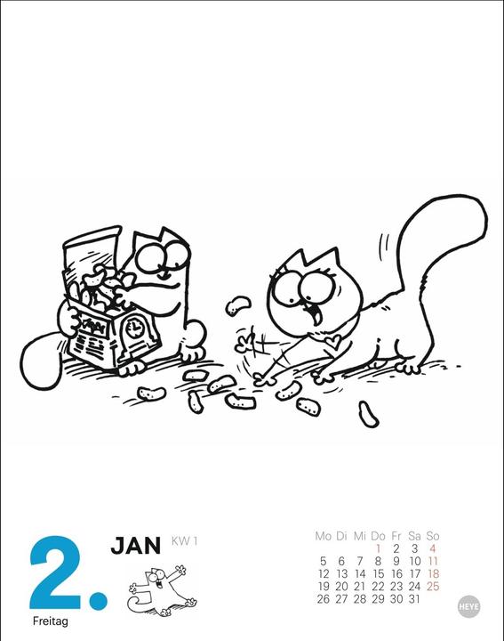 Immagine prodotto Simons Katze Tagesabreisskalender 2026 (11 x 14 cm, Tedesco)