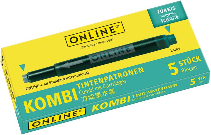 Produktbild Online Tintenpatronen Kombi (Füllertinte, Türkis)
