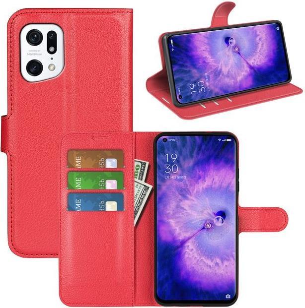 Actual product image MU Classic Litchi Leather Bookcover Series (Oppo Find X5)