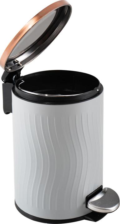 Image du produit HTI-Living Poubelle à pédale 3 litres Gris Cuivre (3 l)