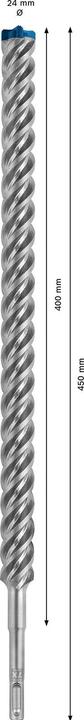 Produktbild Bosch Professional Zubehör EXPERT SDS plus-7X Hammerbohrer, 24 x 400 x 450 mm (24.0 Millimeter)