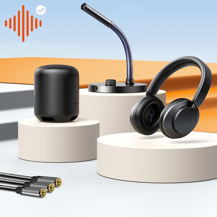 Immagine prodotto LinQ Jack da 3,5 mm femmina a 3x jack da 3,5 mm femmina (Jack da 3.5mm, Jack da 3.5mm)