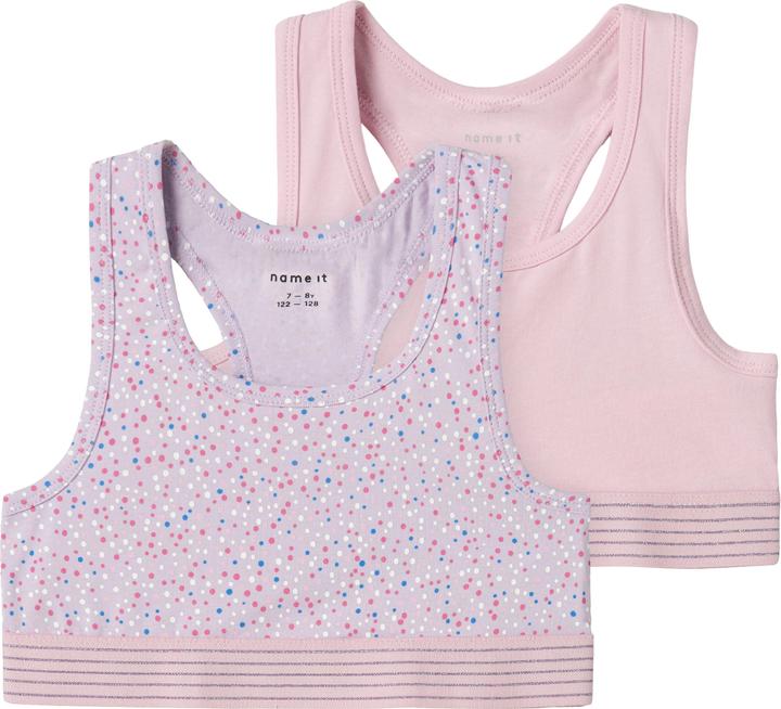 Produktbild Name it Nkfshort Top 2p Pastel Lilac Dot Noos (122, 2er Pack)