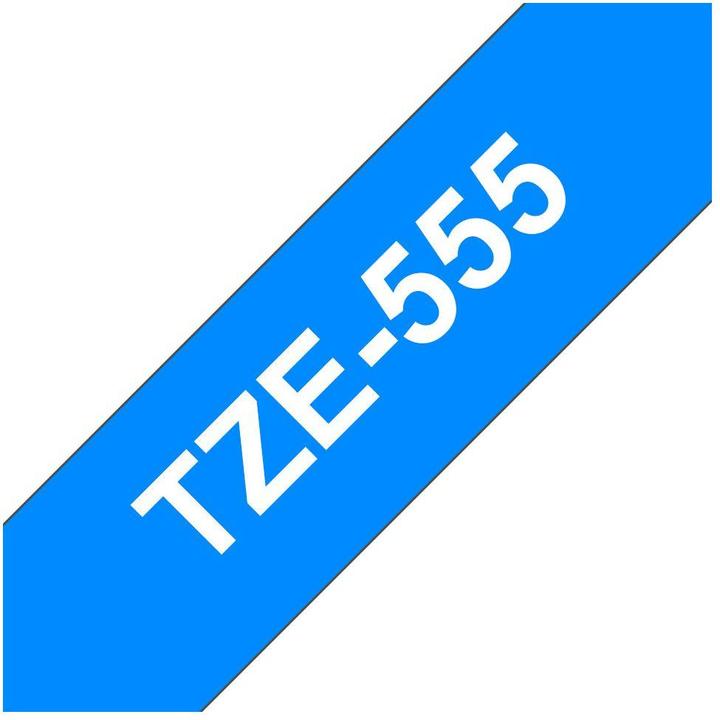 Produktbild Brother Tze-555 (2.40 cm, Blau, Weiss)