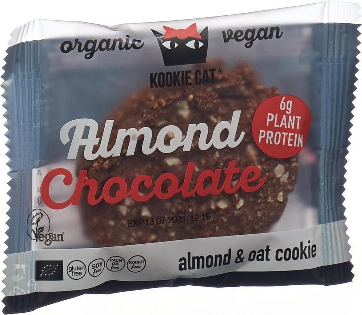 Actual product image Kookie Cat Almond Chocolate Cookie (1 pcs., 50 g)