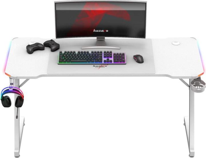 Produktbild Huzaro Biurko gamingowe Hero 3.3 White RGB