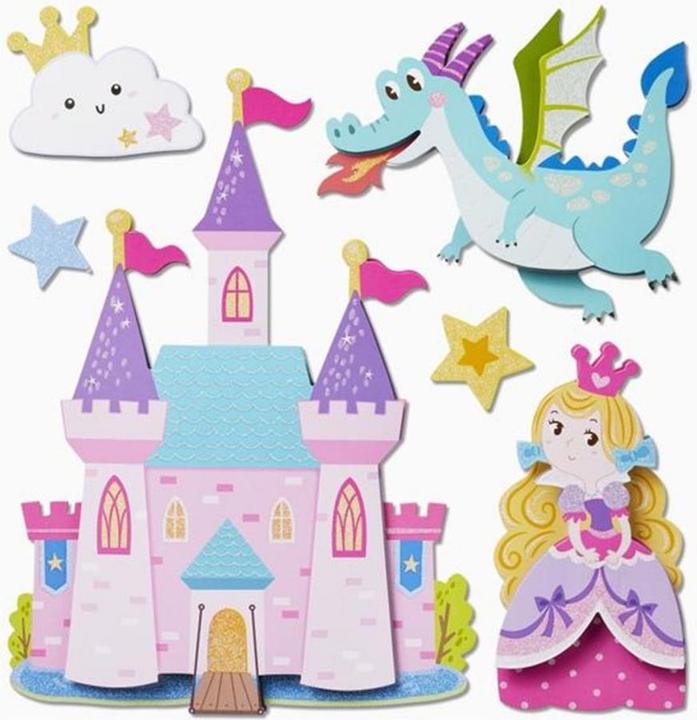 Produktbild Hobby Fun 3D-Sticker Prinzessin 1 Blatt