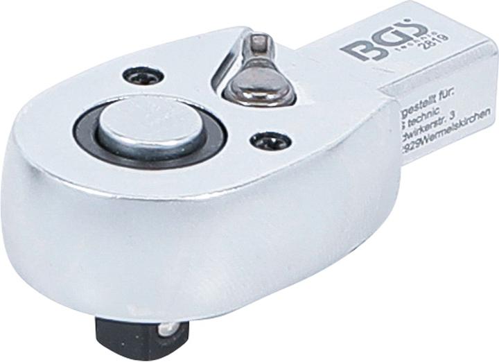 Actual product image BGS Reversible Insert Ratchet 6.3 mm (1/4") Square Size 9 x 12 mm (1/4")