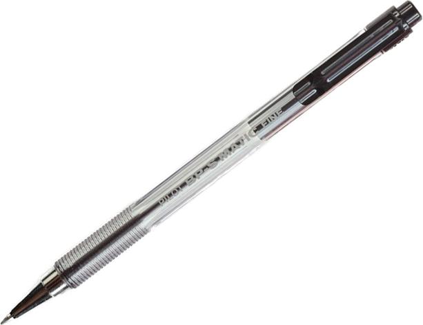 Produktbild Pilot BP-S Matic, Clip, Clip-on retractable ballpoint pen, Refillable, Black, Fine (Schwarz, 12 x)
