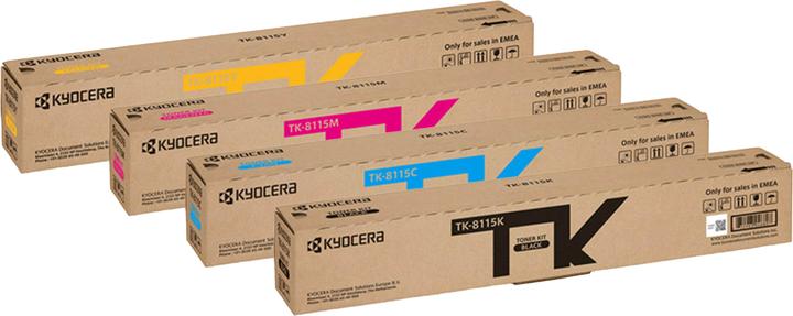 Image du produit Kyocera Original TK-8115 SET Multipack / Set mit allen vier Farben (M, C, Y, CF)