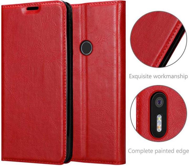 Productafbeelding Cadorabo Boek Onzichtbare Magneethoes (BQ Aquaris X5 Plus)