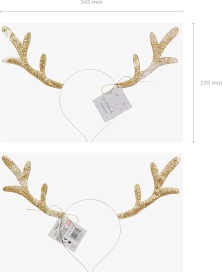 Actual product image Partydeco Hairband Reindeer