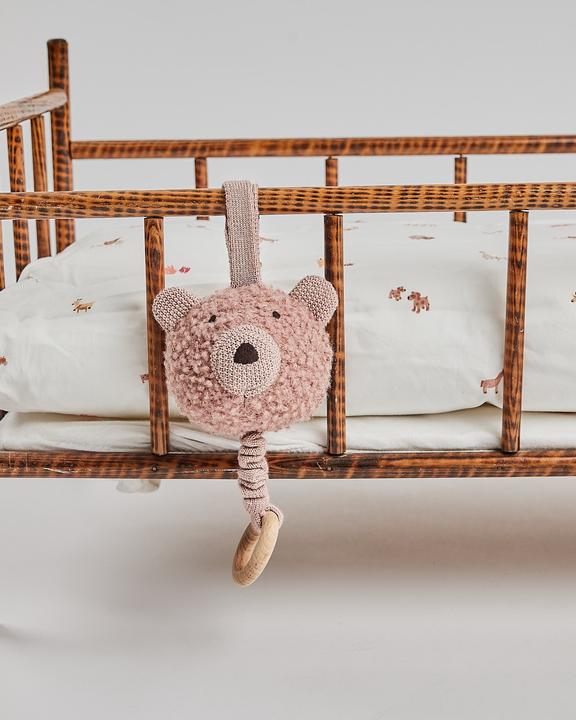 Actual product image Smallstuff - Music mobile, wool bouclé, rose (40011-42)