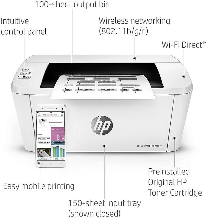 Immagine prodotto HP M15w LaserJet Pro (Laser, Bianco e nero)