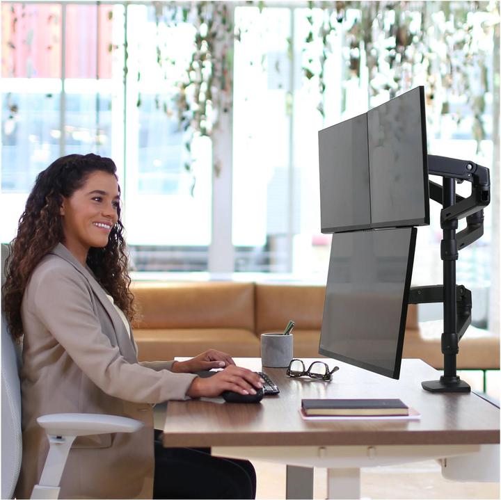 Immagine prodotto Ergotron Braccio aggiuntivo con set di anelli per il braccio monitor LX (Tavolo, 40")