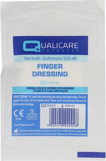 Produktbild Qualicare fingerverbände mit integrierter kompresse (3.5)