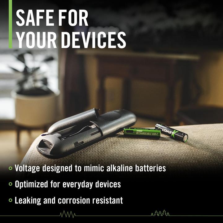 Produktbild Coast Zithion-X USB-C (4 Stk., AAA, 750 mAh)