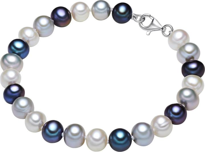 Image du produit Valero Pearls Femme Argent Sterling Perle de culture d'eau douce Multicolore - 2246 (16 cm, Argent Sterling)