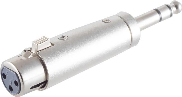 Actual product image Shiverpeaks ®-BASIC-S--XLR coupling to jack plug 6.3 mm, stereo