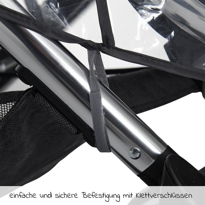 Actual product image Diago Universal rain cover for buggy & pushchair with lockable rain cover