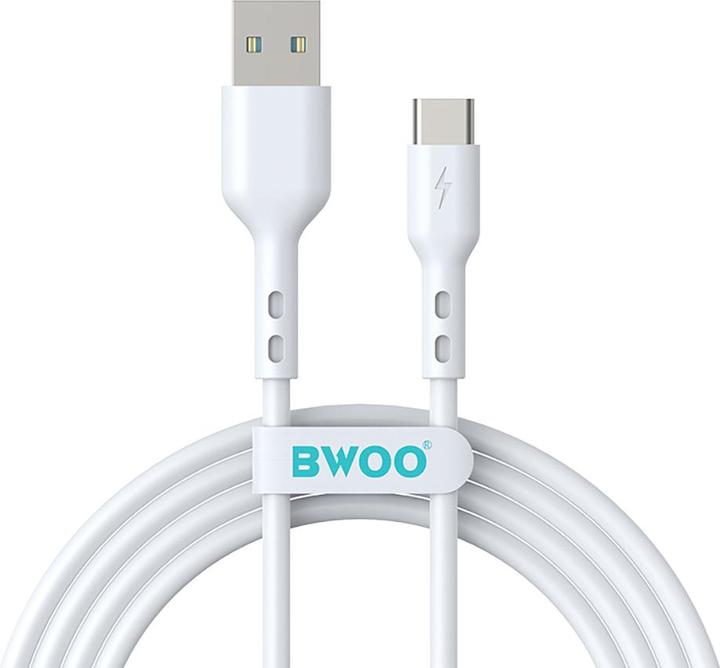 Image du produit Bwoo Câble 3A BO-X172C USB-A vers USB-C 1m blanc (1 m, USB 3.2 Gen 1)