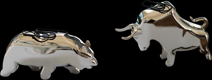 Produktbild Philippi Bull & Bear Büroklammerhalter, 2 tlg (2 x)
