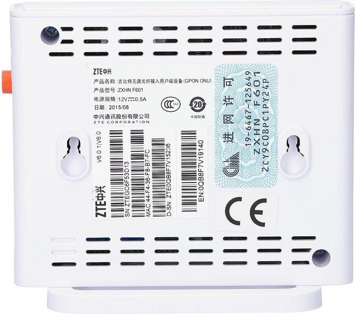 Actual product image ZTE F601