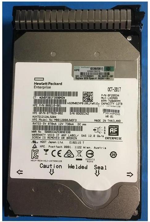 Image du produit HPE DRV HDD 12TB 7.2K LFF (12 To, 3.5")