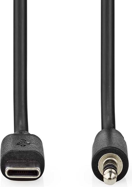 Image du produit Nedis Adaptateur USB-C™ | USB 2.0 | USB-C™ mâle | 3,5 mm mâle | 1,00 m | Rond | Nickelé | PVC (1 m, USB)
