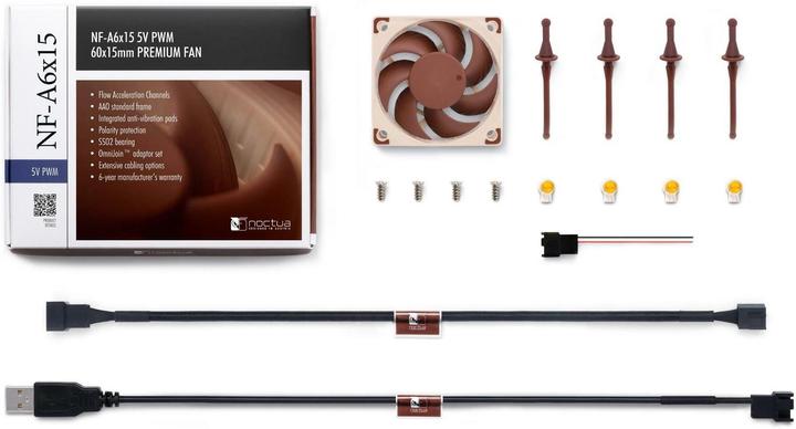 Actual product image Noctua NF-A6x15 5V PWM (60 mm, 1 x)