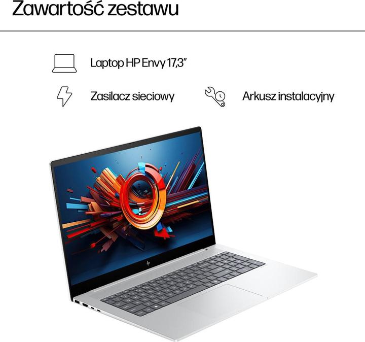 Produktbild HP Envy 17T-DA000 Ultra 7-155H 17.3 FHD Touch 16GB SSD512 BT Win11 Glacier Silver (REPACK) 2Y