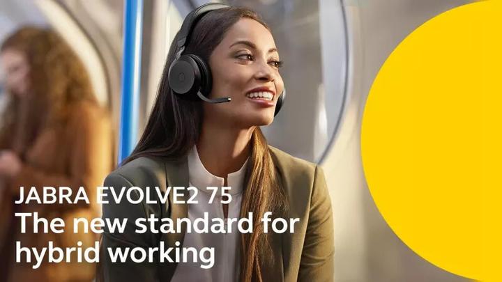 Actual product image Jabra Evolve2 75 UC Stereo (Wireless, USB-C)