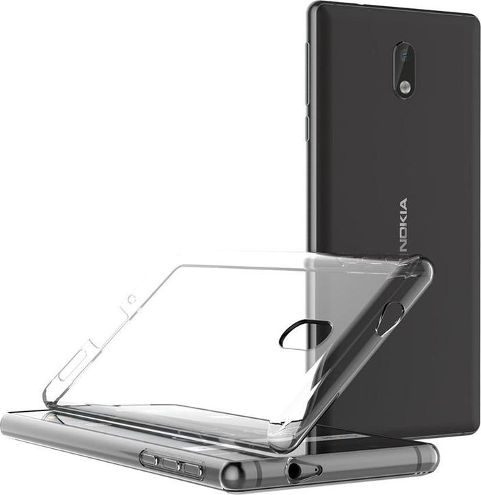Produktbild König Design Nokia 3 Hülle Transparent Silikon Case durchsichtige Handyhülle (Nokia 3)