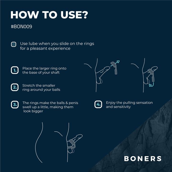 Produktbild Boners Cock Ring & Ball Stretcher (2.20 cm)