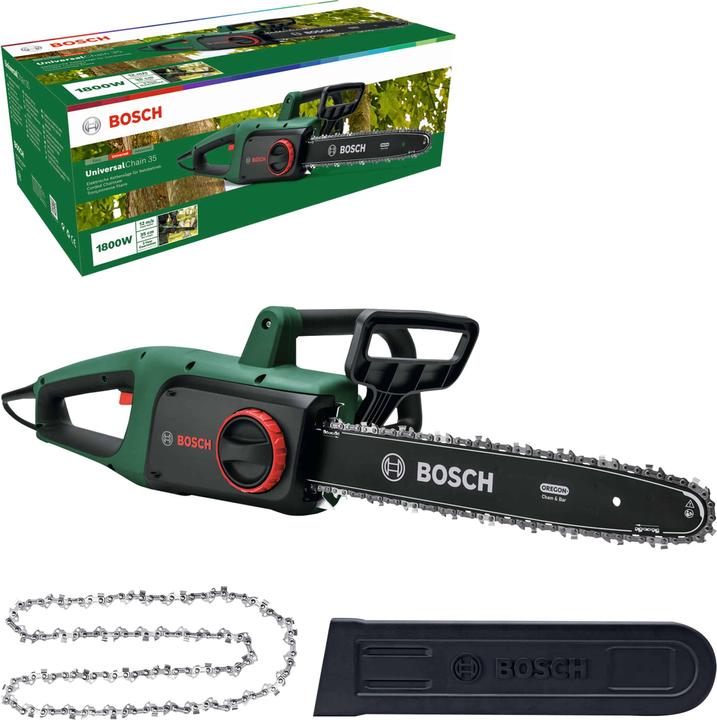 Produktbild Bosch Home & Garden Kettensäge UniversalChain 35: 2x Sägekette (Elektro Kettensäge)