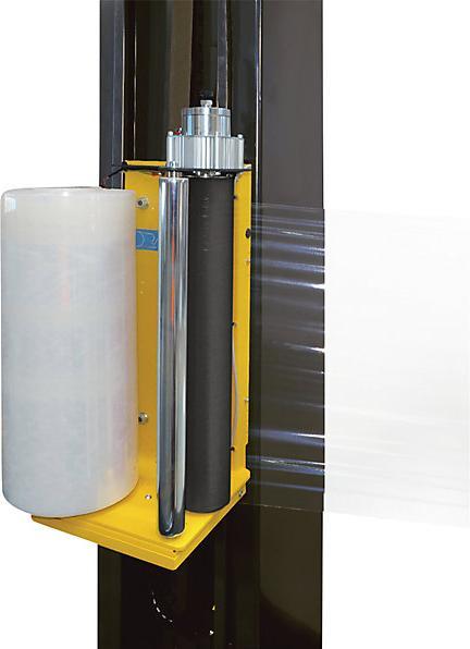 Actual product image kaiserkraft OneWrap-L pallet wrapper, with turntable, film carriage with electromagnetic