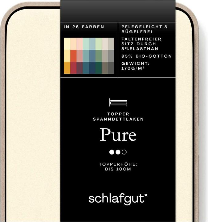 Immagine prodotto schlafgut Pure Topper (90 x 190 - 100 x 220 cm)