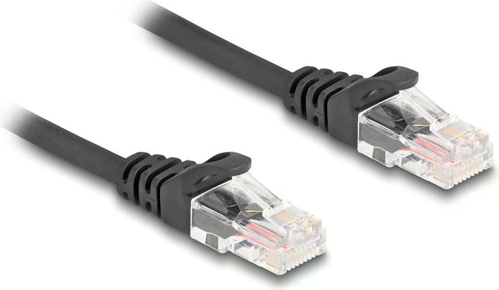 Image du produit Delock Câble RJ45 spiralé mâle/mâle Cat.5e 3 m noir (UTP, CAT5e, 3.30 m)