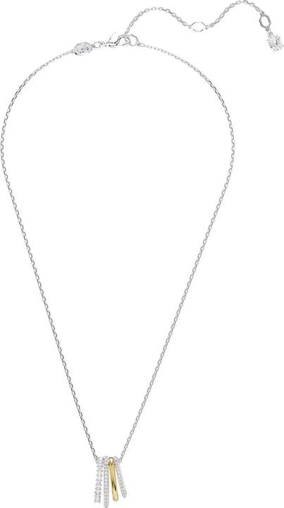 Produktbild Swarovski Hyperbola Halskette Verschiedene Schliffe Weiss Metallmix (Swarovski Metall)
