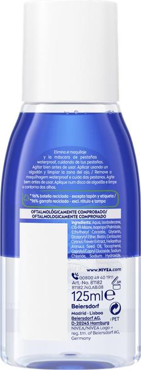 Produktbild NIVEA VISAGE desmaquillador ojos waterproof doble acción 125 ml (Reinigungstücher, 125 ml)