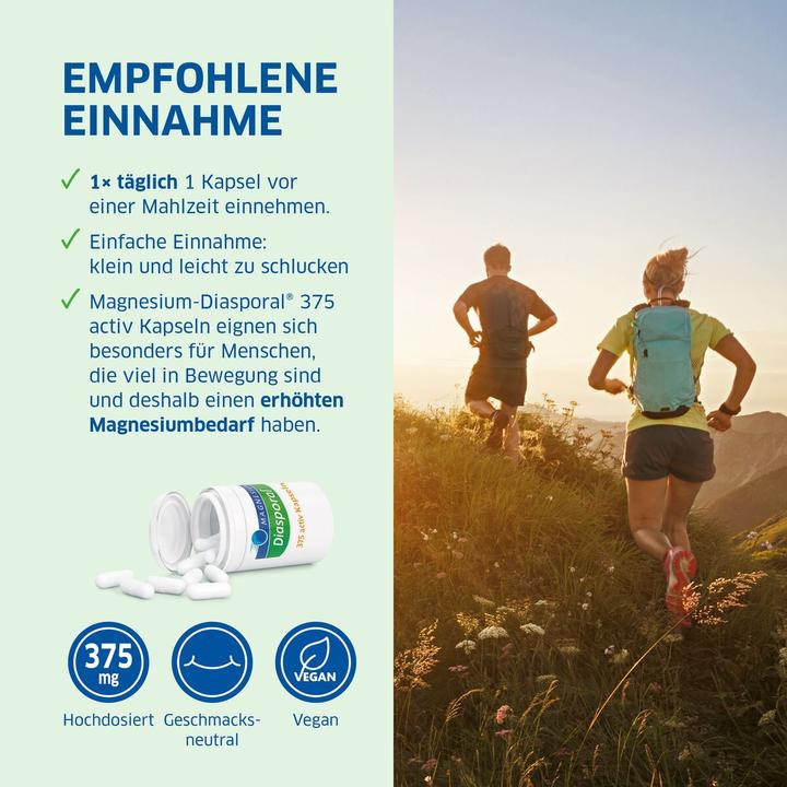 Immagine prodotto magnesium diasporal 375 attivo (50 Pezzo/i, Pillole, 66 g)