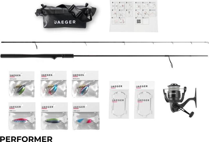 Produktbild Jaeger Trout Go Kit - Forellen Starter Combo (Spinnrute, 210 cm)