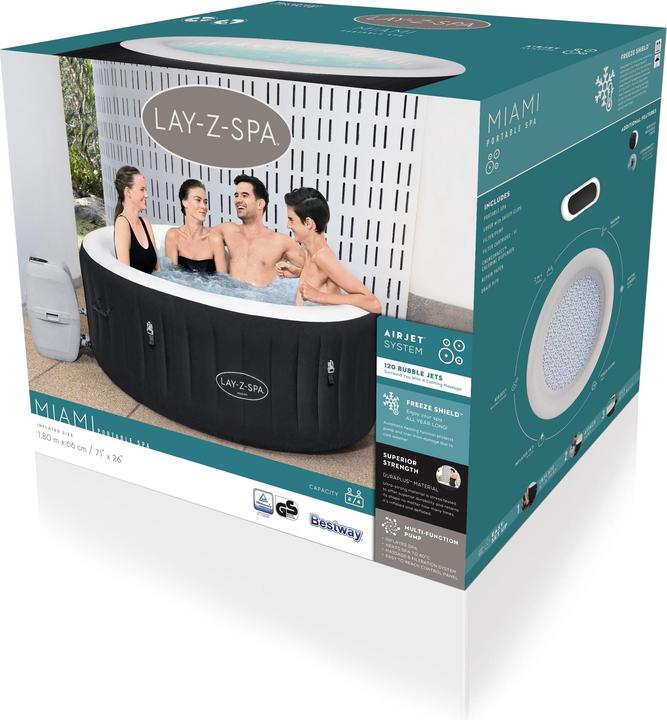 Produktbild Bestway Lay-Z-Spa Miami AirJet (4 Pers.)
