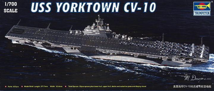 Actual product image Trumpeter Aircraft carrier USS Yorktown CV-10