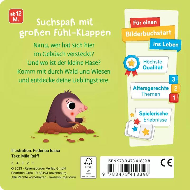 Produktbild Ravensburger Wo bist du, kleiner Hase? (Deutsch)