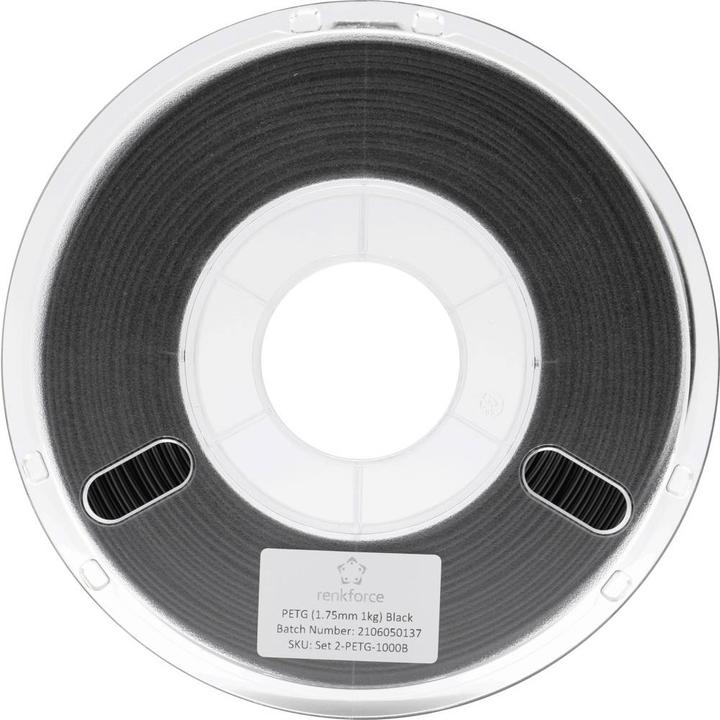 Produktbild Renkforce Filament Test-Sets PETG (PETG, 1.75 mm, 1000 g, Schwarz)