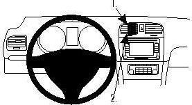 Produktbild Brodit ProClip VW Golf VI 09-12/Golf IV Variant 10-12