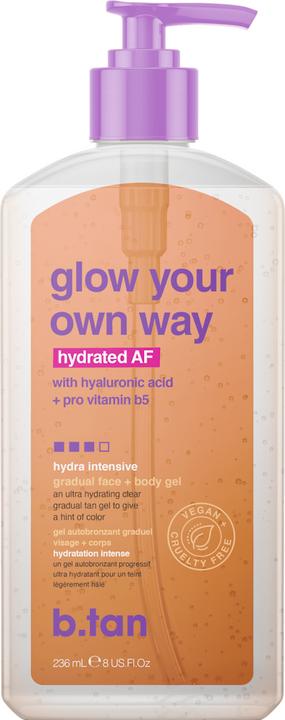 Actual product image B.Tan Glow Your Own Way Hydrated AF 236 ml (Self tanning gel, 236 ml)