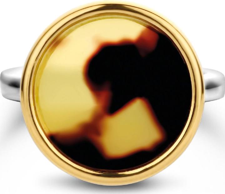 Immagine prodotto Ti Sento Milano Anello tartaruga bicolore placcato oro giallo 12208TU (56, 925 Argento)